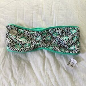 Live Love Dream Aeropostale Green Palm Trees Bralette Bra Size XL